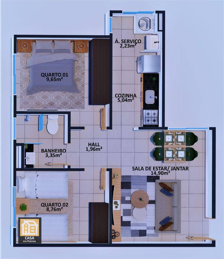Apartamento à venda com 2 quartos, 52m² - Foto 11