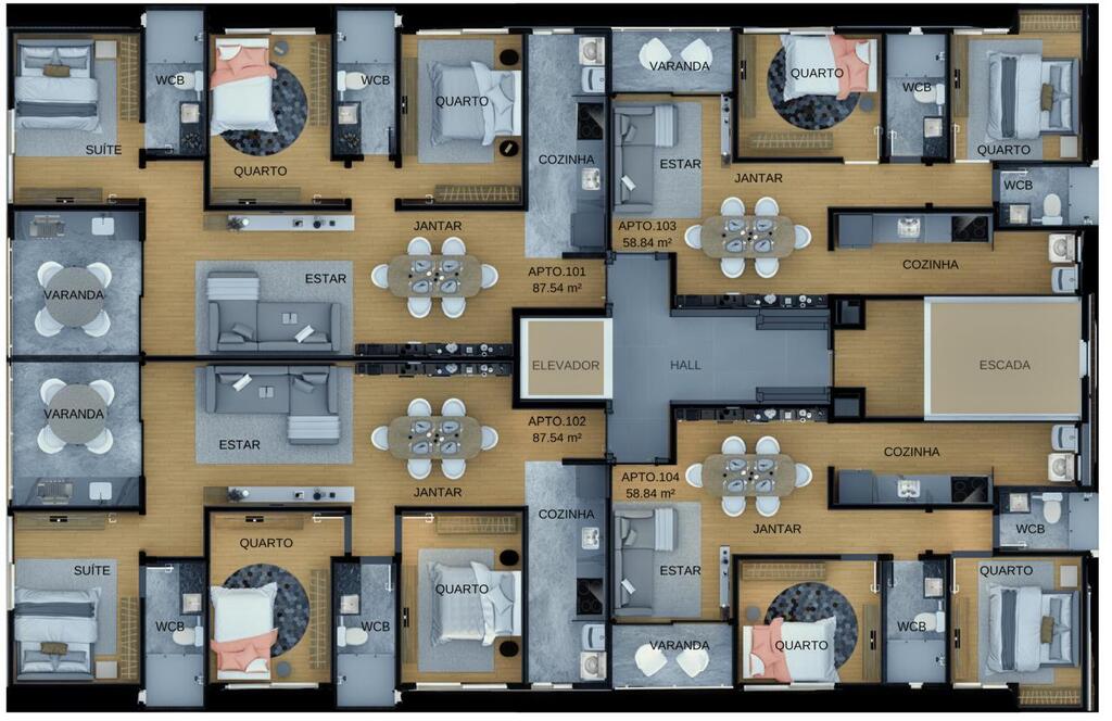 Apartamento à venda com 3 quartos, 8754m² - Foto 13