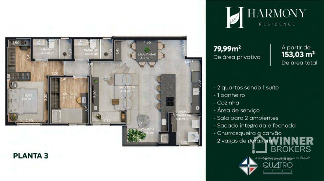 Apartamento à venda com 3 quartos, 79m² - Foto 46