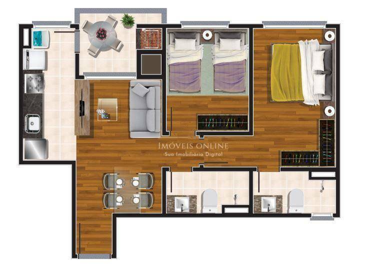 Apartamento à venda com 2 quartos, 51m² - Foto 11