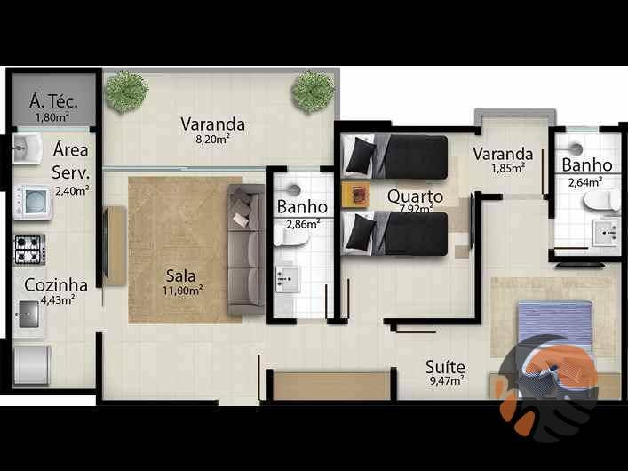 Apartamento à venda com 3 quartos, 88m² - Foto 18