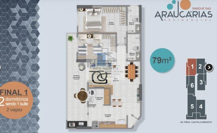 Apartamento à venda com 2 quartos, 71m² - Foto 43