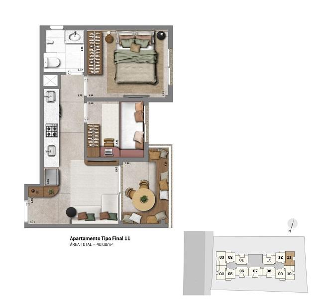 Apartamento à venda com 2 quartos, 2940m² - Foto 40