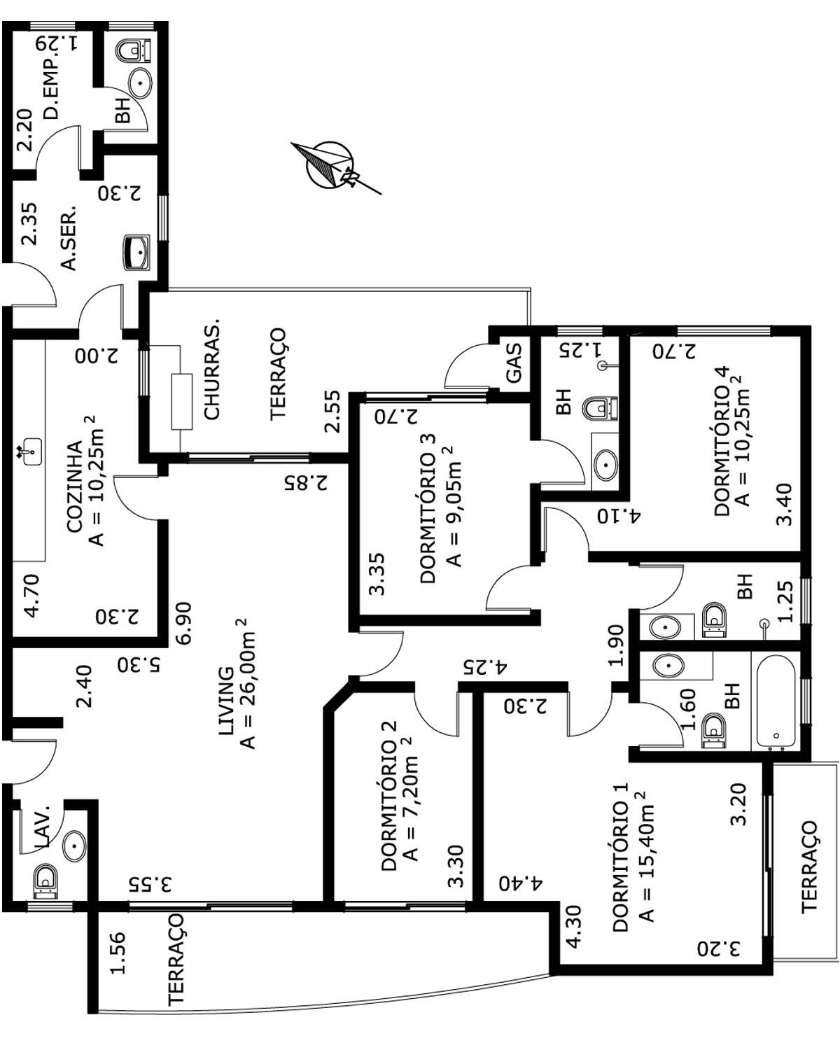 Apartamento à venda com 4 quartos, 147m² - Foto 3