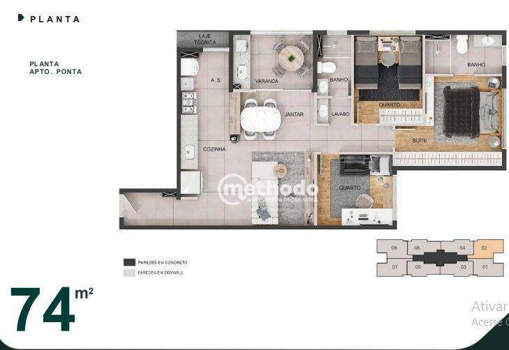 Apartamento à venda com 2 quartos, 61m² - Foto 12