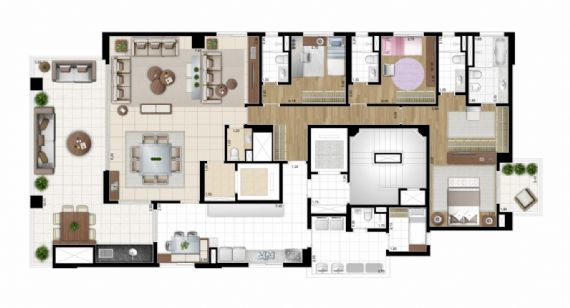 Apartamento à venda com 4 quartos, 245m² - Foto 5