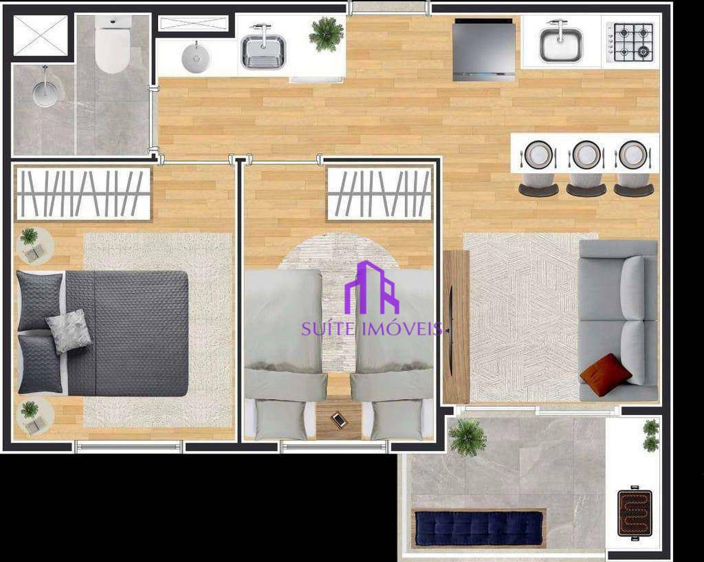 Apartamento à venda com 2 quartos, 36m² - Foto 33