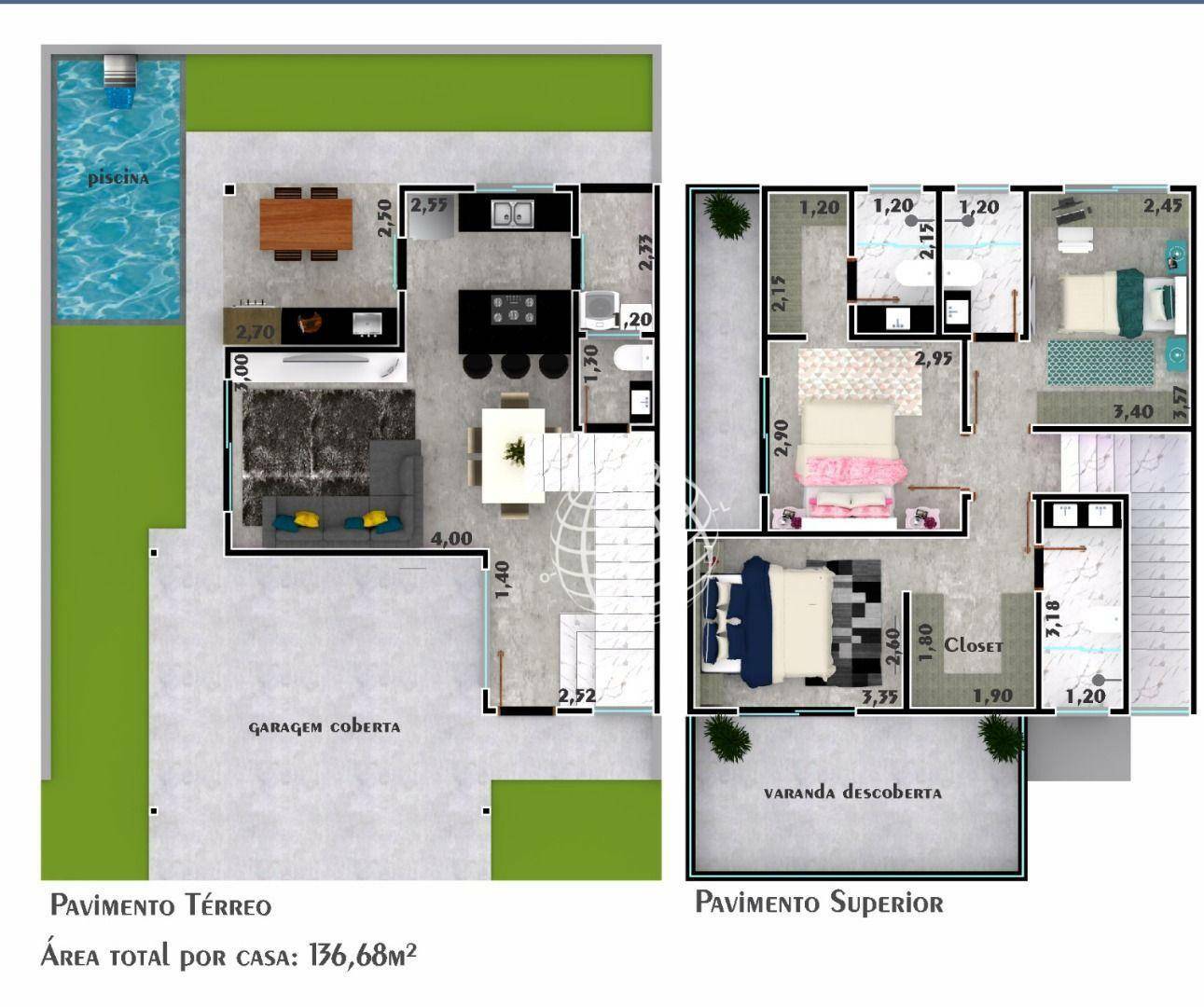 Casa de Condomínio à venda com 3 quartos, 136m² - Foto 3