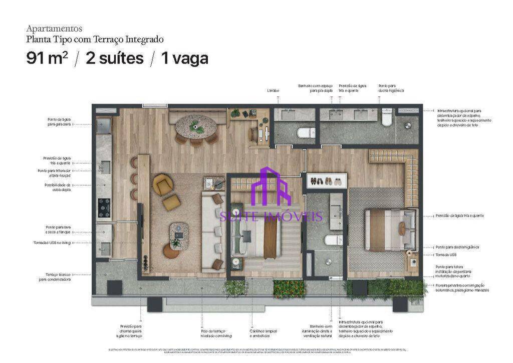 Apartamento à venda com 2 quartos, 76m² - Foto 44