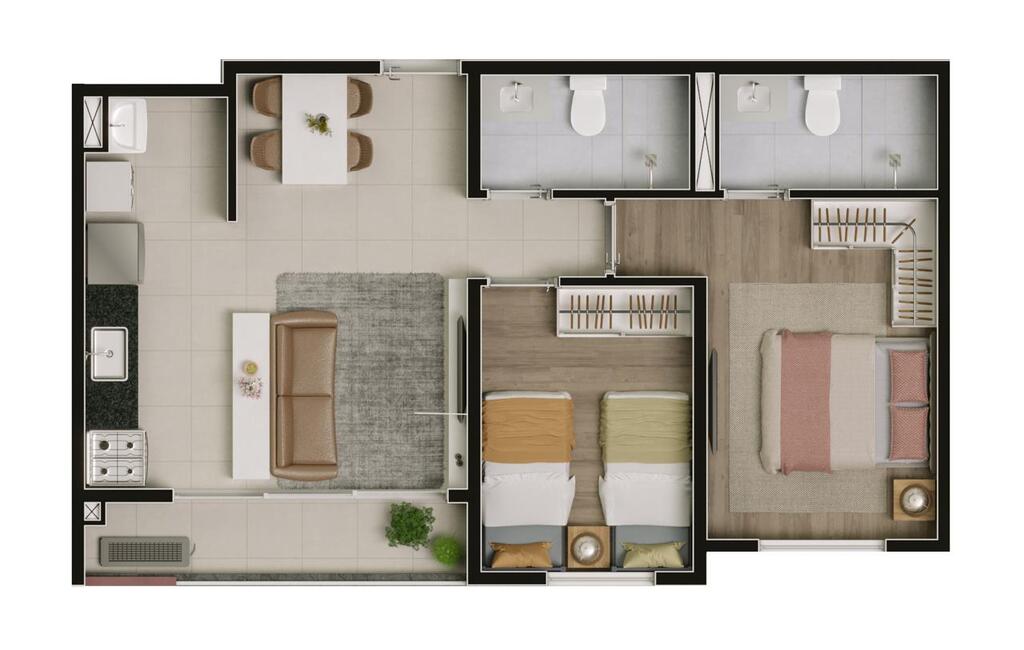 Apartamento, 2 quartos, 52 m² - Foto 15