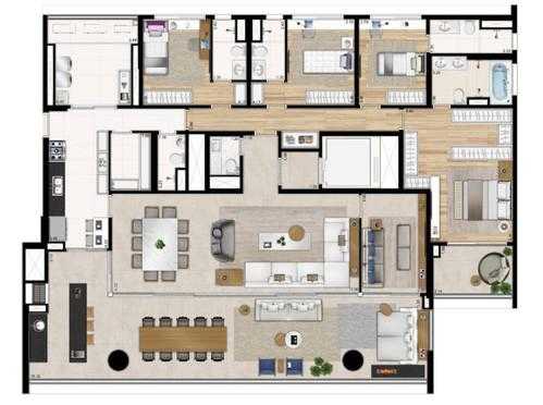 Apartamento à venda com 4 quartos, 275m² - Foto 6