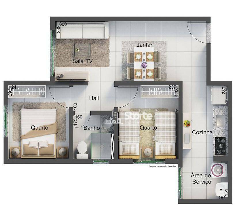 Apartamento à venda com 2 quartos, 54m² - Foto 12