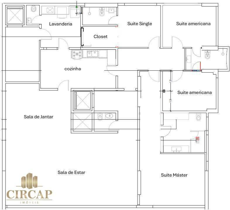 Apartamento à venda com 4 quartos, 226m² - Foto 23