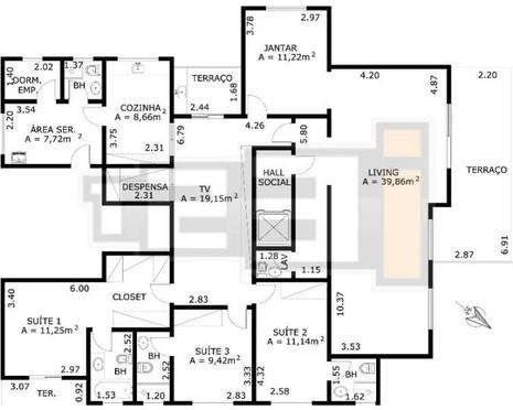 Apartamento à venda com 3 quartos, 208m² - Foto 9