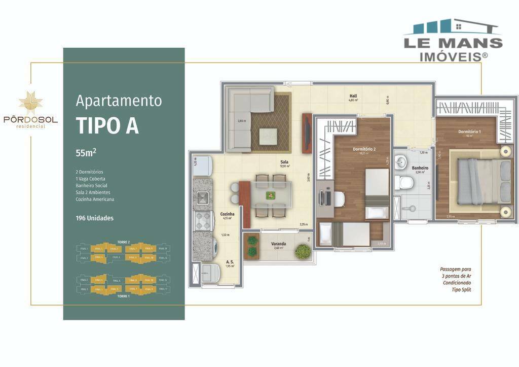 Apartamento à venda com 2 quartos, 55m² - Foto 48