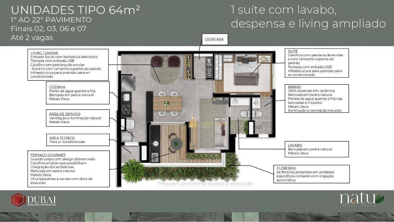 Apartamento à venda com 1 quarto, 39m² - Foto 43