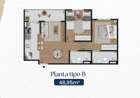 Apartamento à venda com 2 quartos, 48m² - Foto 20