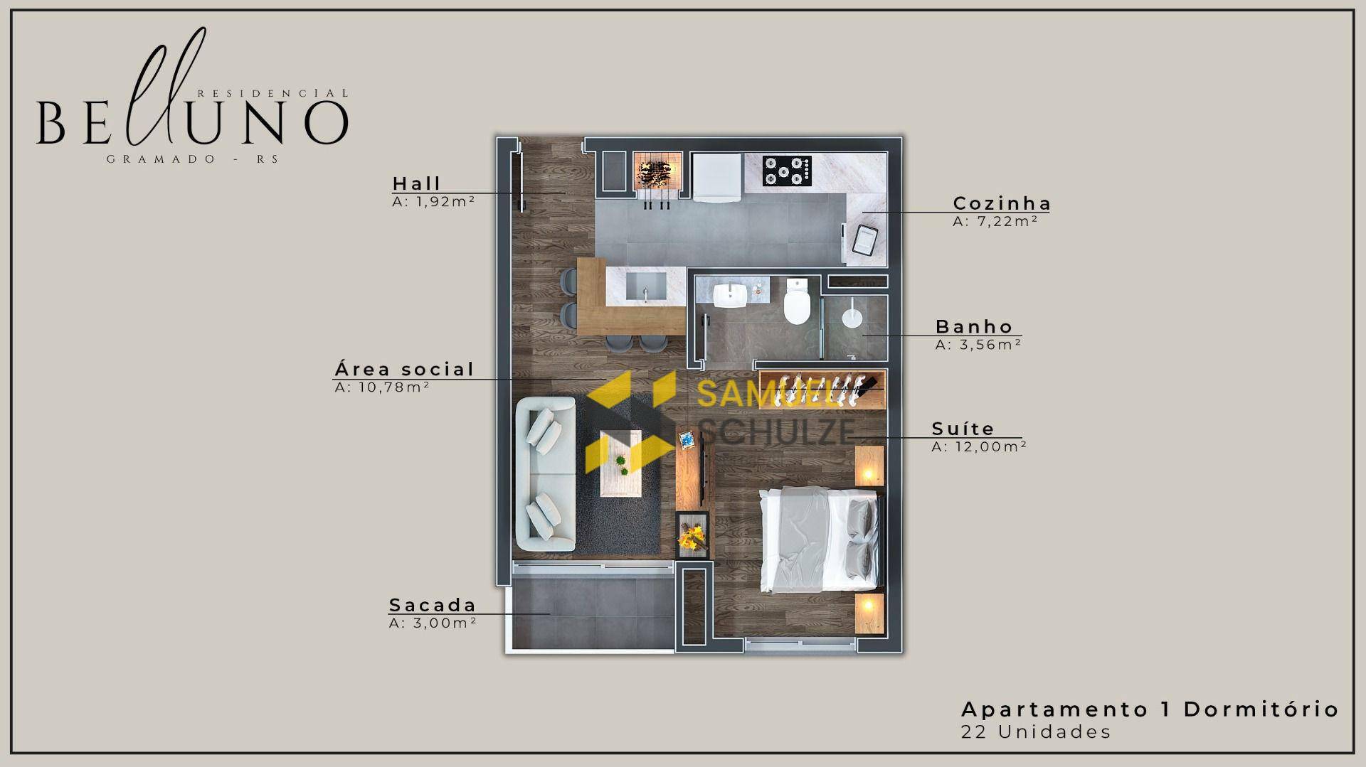 Apartamento à venda com 1 quarto, 45m² - Foto 12