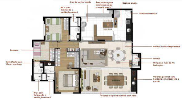 Apartamento à venda com 3 quartos, 134m² - Foto 38