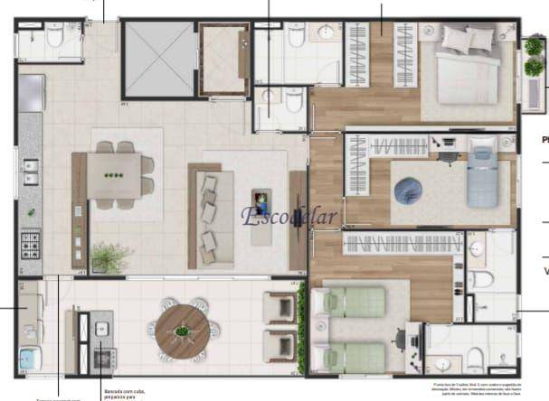 Apartamento à venda com 3 quartos, 133m² - Foto 15