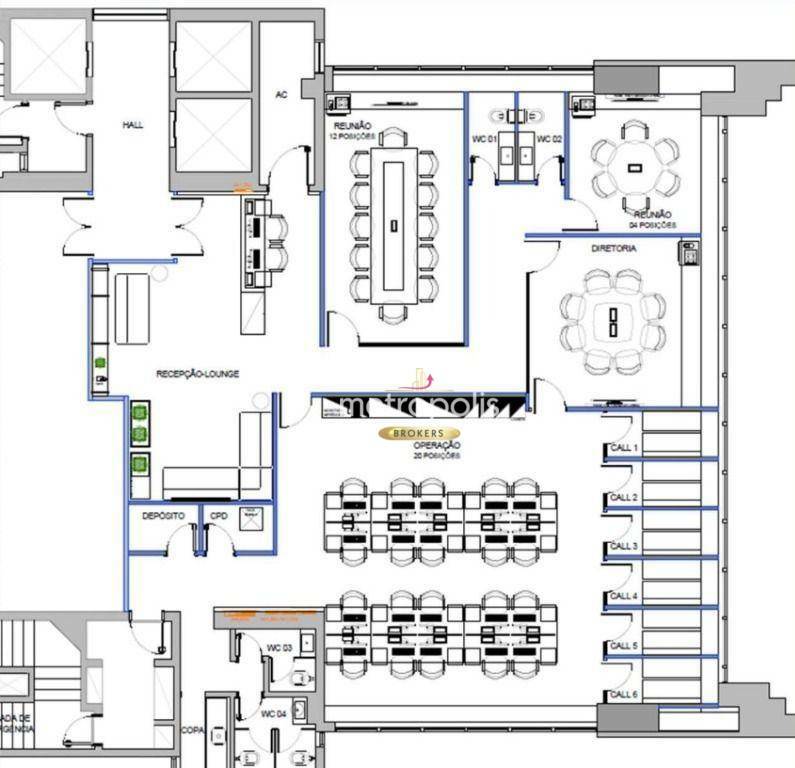 Conjunto Comercial-Sala para alugar, 260m² - Foto 4