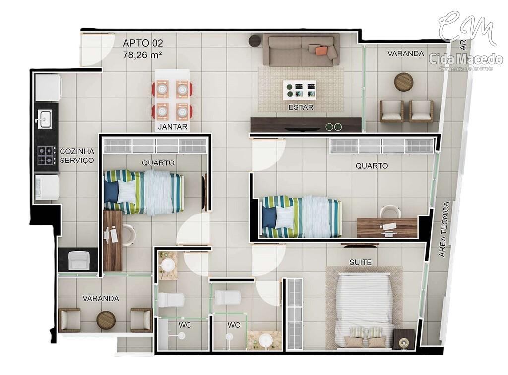 Apartamento à venda com 2 quartos, 47m² - Foto 18