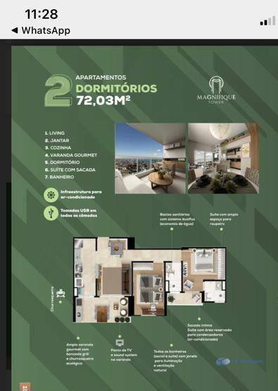 Apartamento à venda com 2 quartos, 72m² - Foto 2