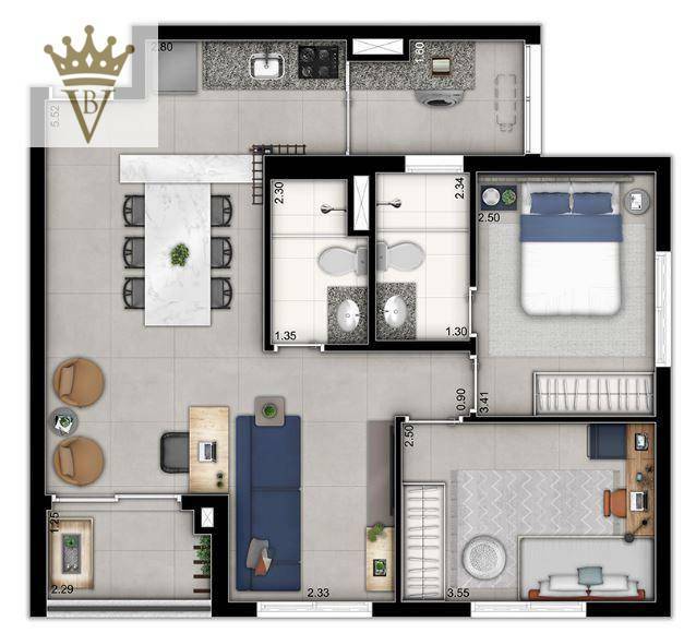 Apartamento à venda com 3 quartos, 68m² - Foto 21