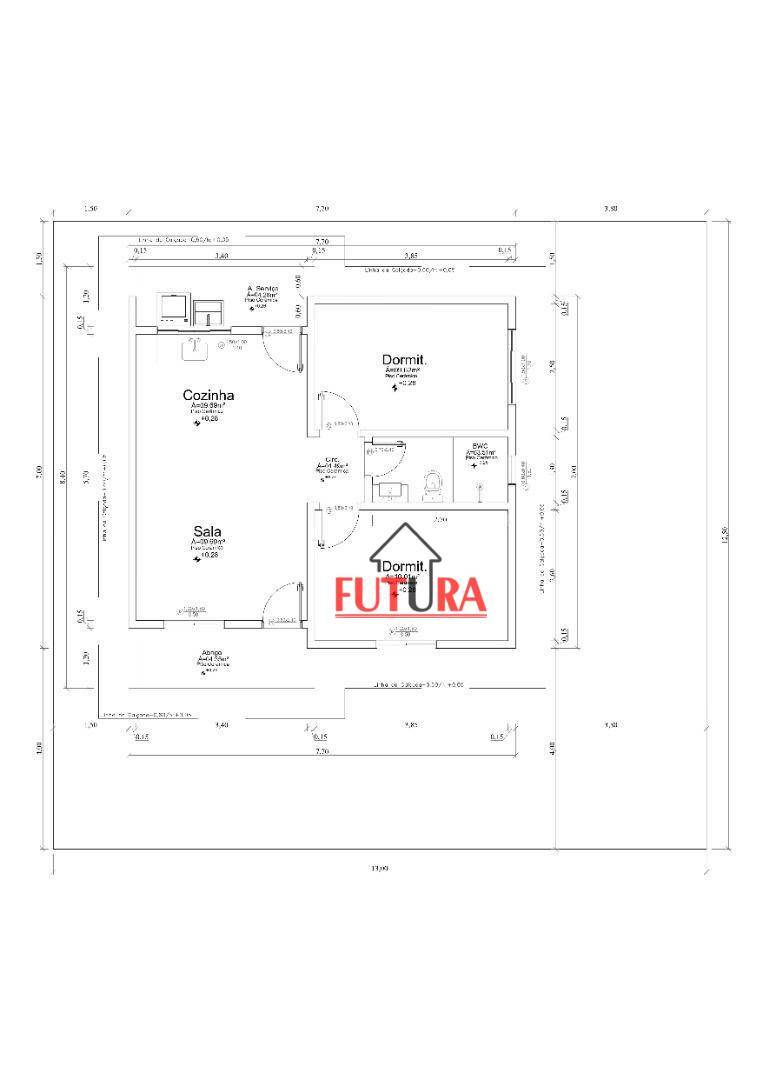 Casa à venda com 2 quartos, 61m² - Foto 3