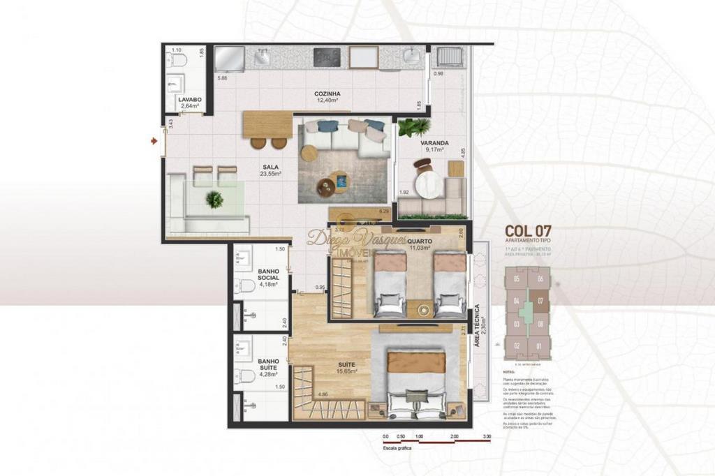 Apartamento à venda com 3 quartos, 111m² - Foto 10