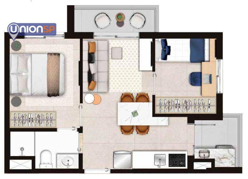 Apartamento à venda com 2 quartos, 40m² - Foto 28