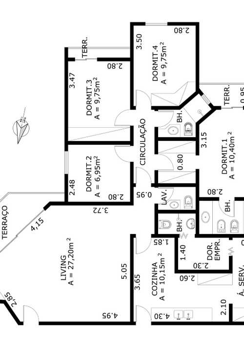 Apartamento à venda com 4 quartos, 128m² - Foto 8