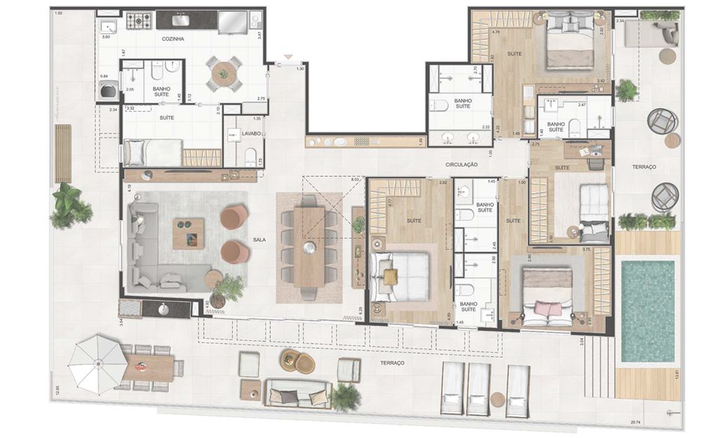 Apartamento à venda com 4 quartos, 109m² - Foto 14