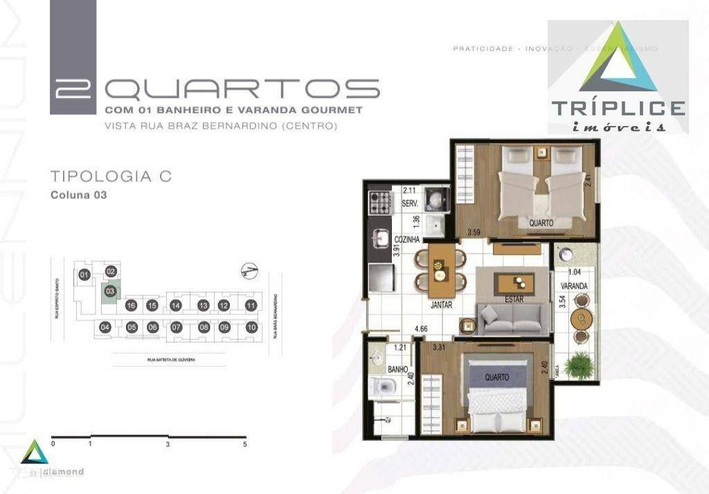 Apartamento à venda com 2 quartos, 49m² - Foto 35