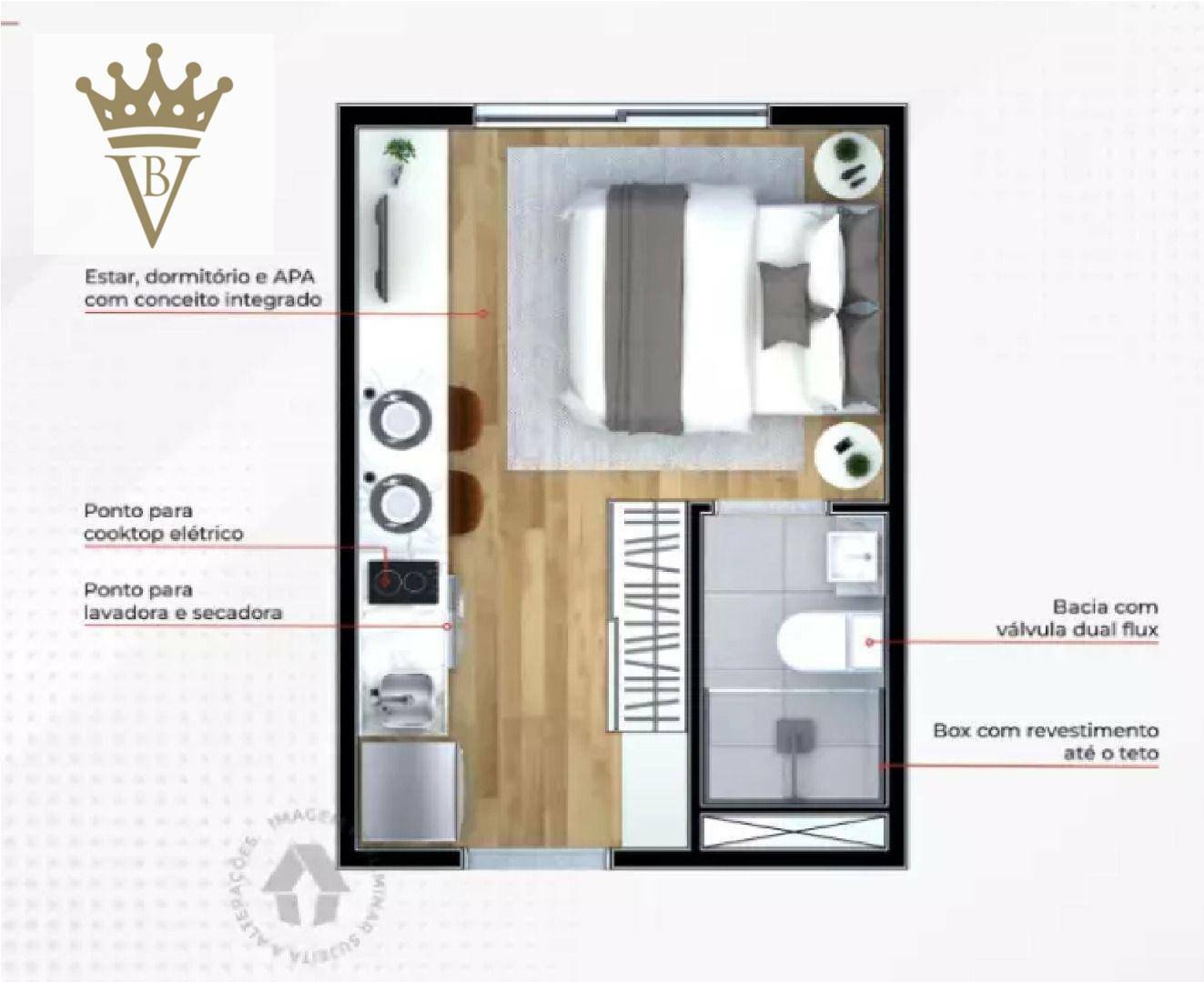 Kitnet e Studio à venda com 1 quarto, 17m² - Foto 21