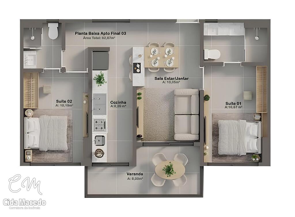 Apartamento à venda com 4 quartos, 98m² - Foto 27