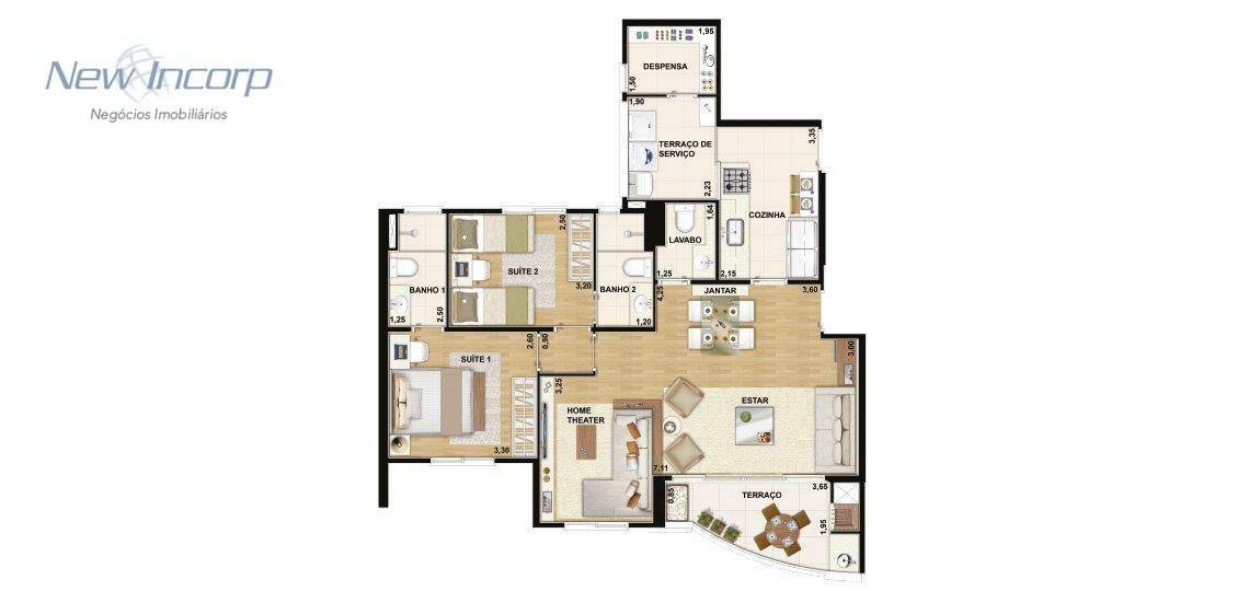 Apartamento à venda com 3 quartos, 109m² - Foto 67