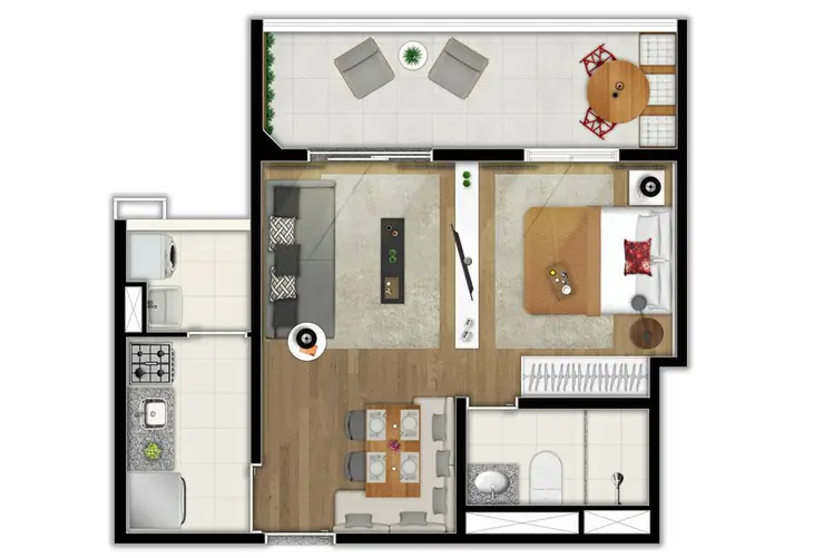 Apartamento à venda com 1 quarto, 43m² - Foto 8