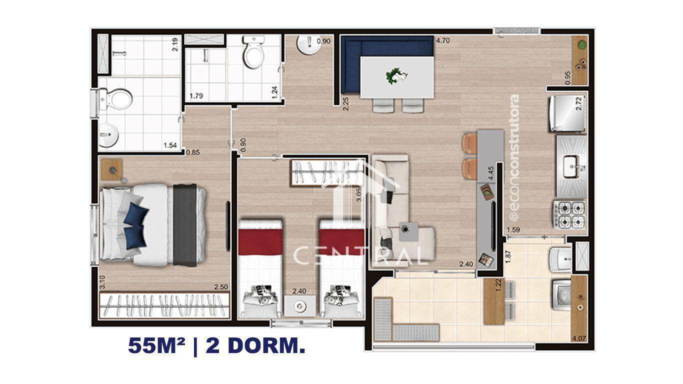 Apartamento à venda com 2 quartos, 47m² - Foto 33