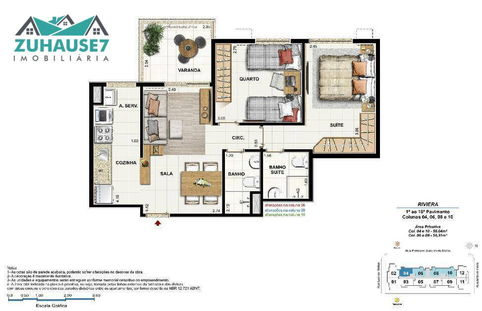 Apartamento à venda com 2 quartos, 56m² - Foto 22