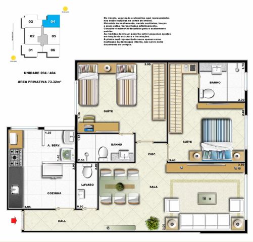 Apartamento à venda com 2 quartos, 81m² - Foto 12