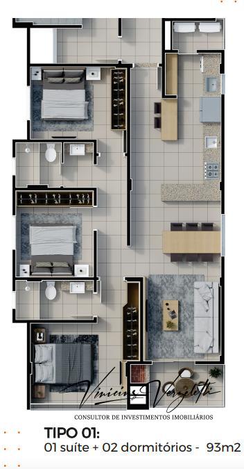 Apartamento à venda com 3 quartos, 110m² - Foto 21