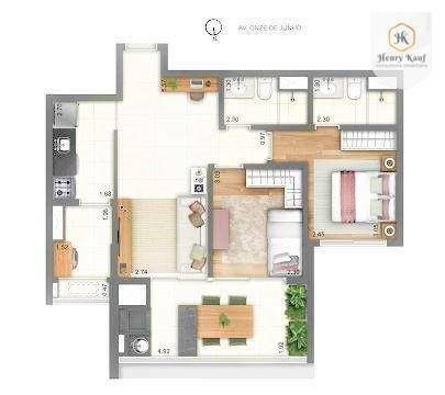 Apartamento à venda com 2 quartos, 120m² - Foto 5