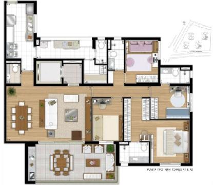 Apartamento à venda com 4 quartos, 168m² - Foto 2