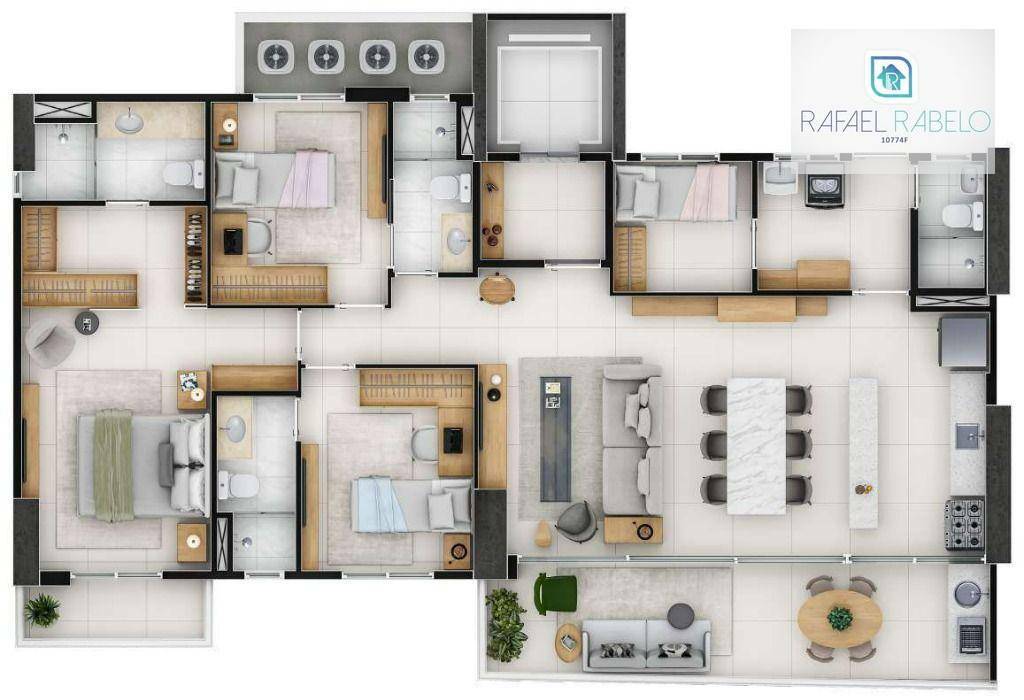 Apartamento à venda com 3 quartos, 123m² - Foto 8