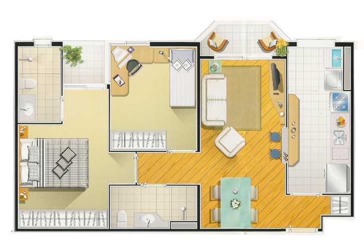 Apartamento à venda com 2 quartos, 56m² - Foto 4