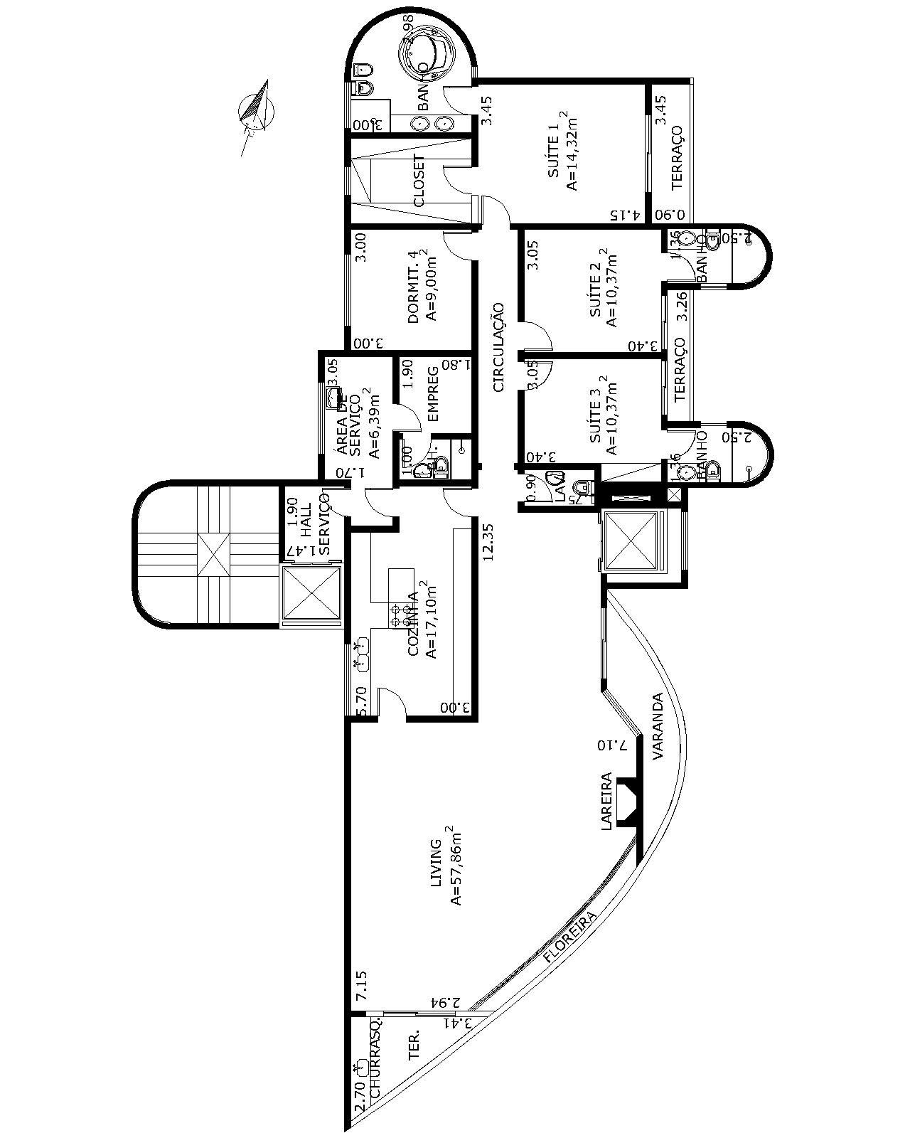 Apartamento à venda com 4 quartos, 210m² - Foto 11