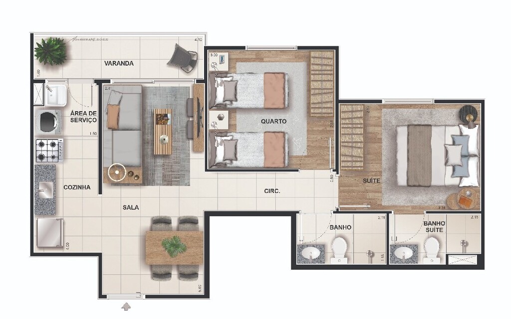 Apartamento à venda com 2 quartos, 5246m² - Foto 21