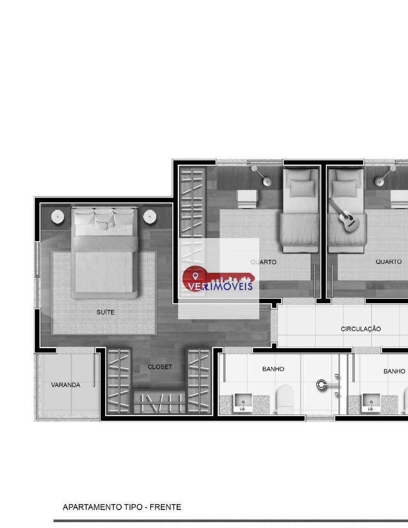 Apartamento à venda com 3 quartos, 78m² - Foto 6