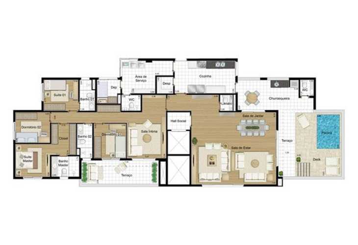 Apartamento à venda com 4 quartos, 260m² - Foto 9